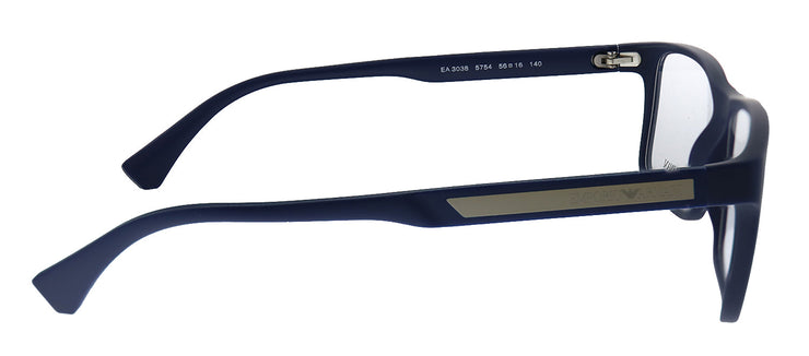 Emporio Armani EA 3038 5754 Rectangle Plastic Blue Eyeglasses with Demo Lens