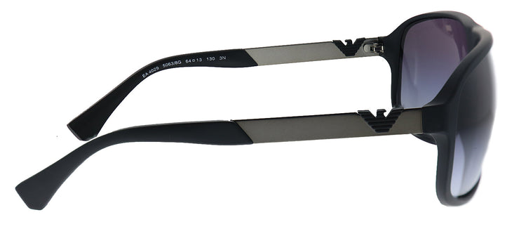 Emporio Armani EA 4029 50638G Square Plastic Black Sunglasses with Grey Gradient Lens