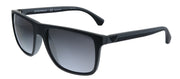 Emporio Armani EA 4033 5229T3 Square Plastic Black Sunglasses with Grey Polarized Lens