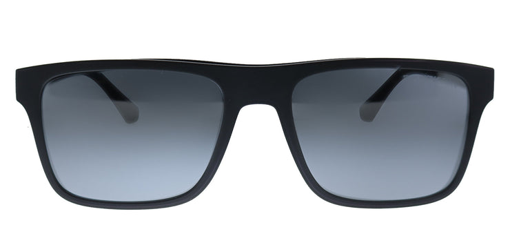Emporio Armani EA 4115 58011W Rectangle Plastic Black Sunglasses with Clear Clip On Lens