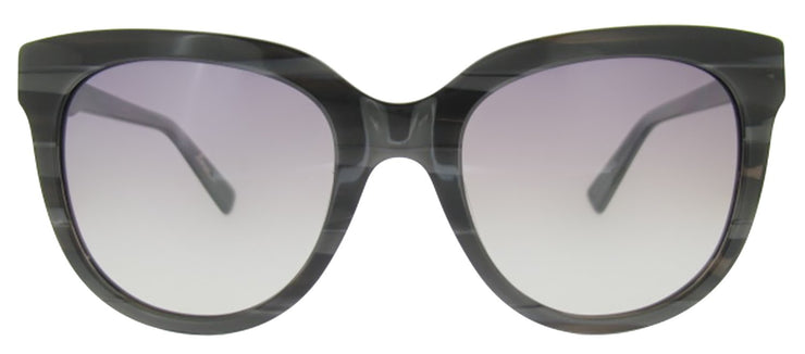 Ellen Degeneres ED REDONDO GRYS Rectangle Plastic Grey Sunglasses with Purple Gradient Lens