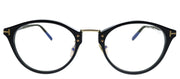 Tom Ford FT 5728-DB 001 Black Round Plastic Eyeglasses with Demo Lens