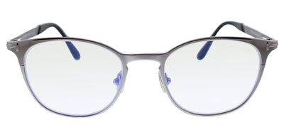 Tom Ford FT 5732 014 Oval Metal Ruthenium Eyeglasses with Demo Lens