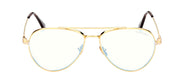 Tom Ford FT 5800-B 030 Aviator Metal Gold Eyeglasses with Clear Lens