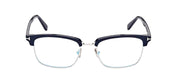 Tom Ford FT 5801-B 090 Square Metal Blue Eyeglasses with Clear Lens