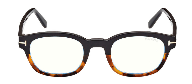 Tom Ford FT 5808-B 005 Square Plastic Multicolor Eyeglasses with Clear Lens