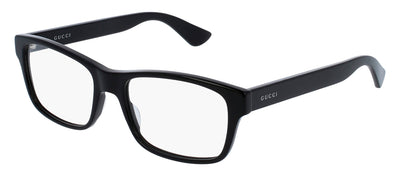 Gucci GG 0006ON 005 Rectangle Acetate Black Eyeglasses with Demo Lens