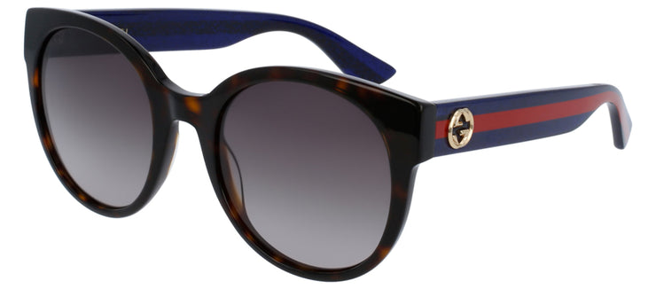 Gucci GG 0035SN 004 Round Acetate Havana Sunglasses with Brown Lens