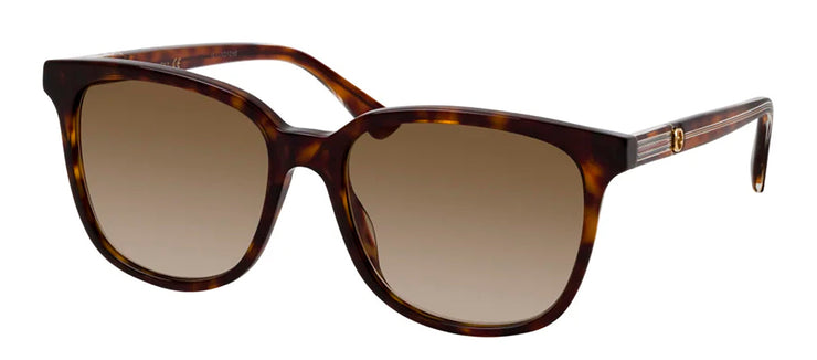 Gucci GG 0376SN 002 Square Plastic Havana Sunglasses with Brown Gradient Lens