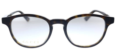 Gucci GG 0556OJ 002 Round Acetate Havana Eyeglasses with Demo Lens