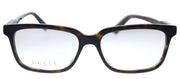 Gucci GG 0557OJ 002 Rectangle Acetate Havana Eyeglasses with Demo Lens