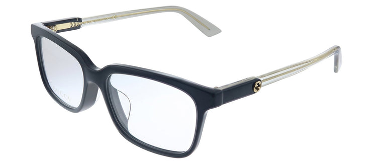 Gucci GG 0557OJ 003 Rectangle Acetate Black Eyeglasses with Demo Lens