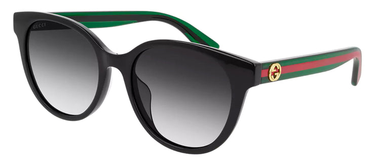 Gucci GG 0702S 004 Cat-Eye Plastic Black Sunglasses with Grey Gradient Lens