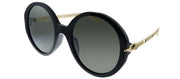 Gucci GG 0726S 005 Round Acetate Black Sunglasses with Grey Lens