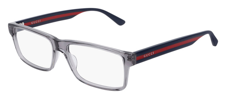 Gucci GG 0752O 003 Rectangle Acetate Blue Eyeglasses with Demo Lens