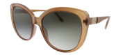 Gucci GG 0789S 002 Cat-Eye Acetate Beige Sunglasses with Brown Gradient Lens