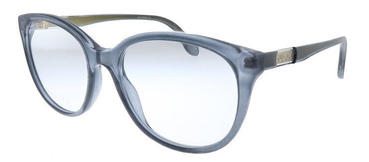 Gucci GG 0791O 001 Rectangle Acetate Grey Eyeglasses with Demo Lens