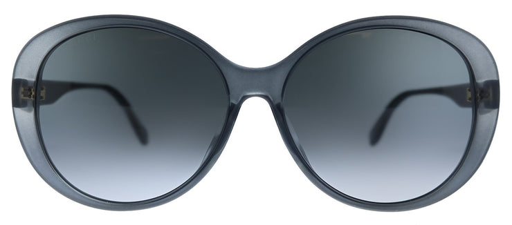 Gucci GG 0793SK 001 Round Acetate Grey Sunglasses with Grey Gradient Lens