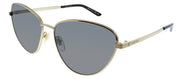 Gucci GG 0803S 001 Cat-Eye Metal Gold Sunglasses with Grey Polarized Lens