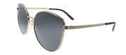 Gucci GG 0807SA 001 Round Metal Gold Sunglasses with Grey Lens