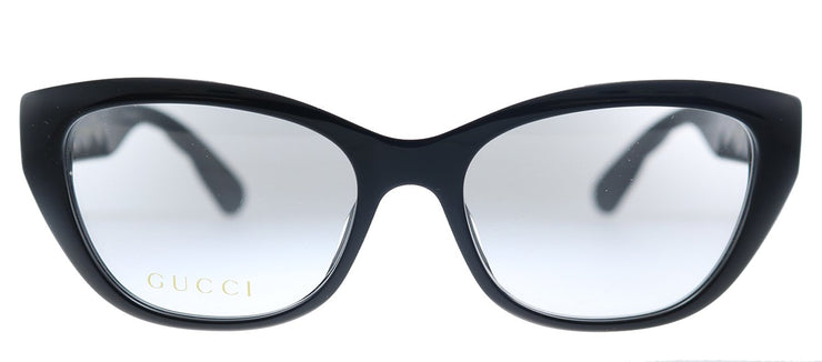 Gucci GG 0813O 001 Cat-Eye Acetate Black Eyeglasses with Demo Lens