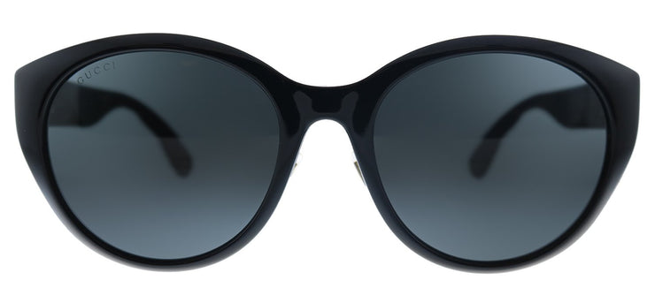 Gucci GG 0814SK 001 Cat-Eye Acetate Black Sunglasses with Grey Lens