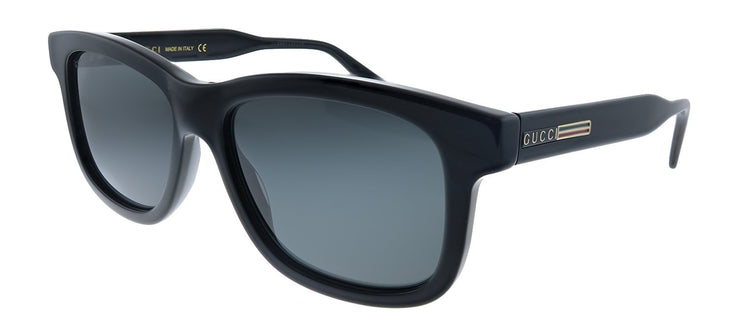 Gucci GG 0824S 005 Rectangle Acetate Black Sunglasses with Grey Lens