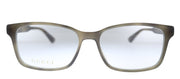 Gucci GG 0826O 006  Rectangle Acetate Havana Eyeglasses with Demo Lens