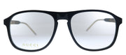 Gucci GG 0844O 001 Aviator Acetate Black Eyeglasses with Demo Lens