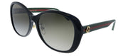 Gucci GG 0849SK 001 Butterfly Acetate Black Sunglasses with Brown Gradient Lens
