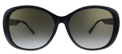 Gucci GG 0849SK 001 Butterfly Acetate Black Sunglasses with Brown Gradient Lens