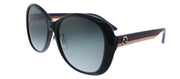 Gucci GG 0849SK 002 Butterfly Acetate Black Sunglasses with Grey Gradient Lens