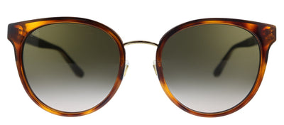 Gucci GG 0850SK 004 Cat-Eye Acetate Havana Sunglasses with Brown Gradient Lens