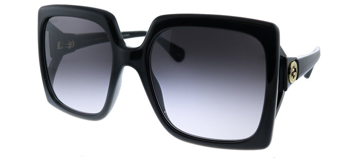 Gucci GG 0876S 001 Oversized Acetate Black Sunglasses with Grey Gradient Lens