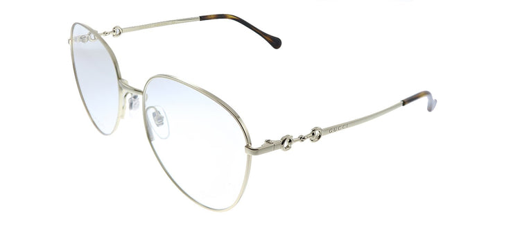 Gucci GG 0880O 006 Square Metal Gold Eyeglasses with Demo Lens