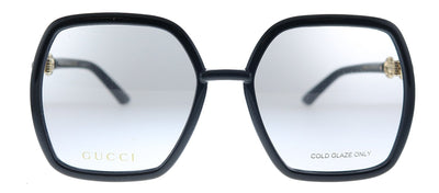 Gucci GG 0890O 001 Oversized Acetate Black Eyeglasses with Demo Lens