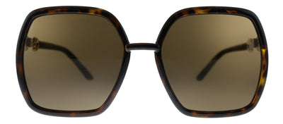 Gucci GG 0890S 002 Oversized Acetate Havana Sunglasses with Brown Lens
