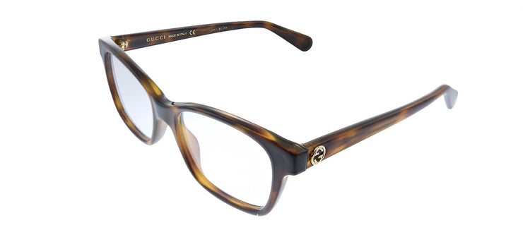 Gucci GG 0922O 006 Rectangle Acetate Havana Eyeglasses with Demo Lens
