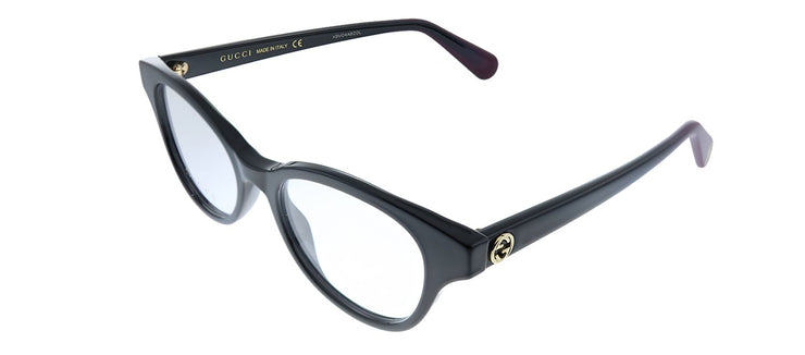 Gucci GG 0924O 003 Round Acetate Black Eyeglasses with Demo Lens