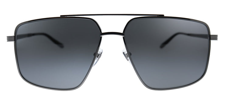 Gucci GG 0941S 001 Aviator Metal Ruthenium Sunglasses with Grey Lens