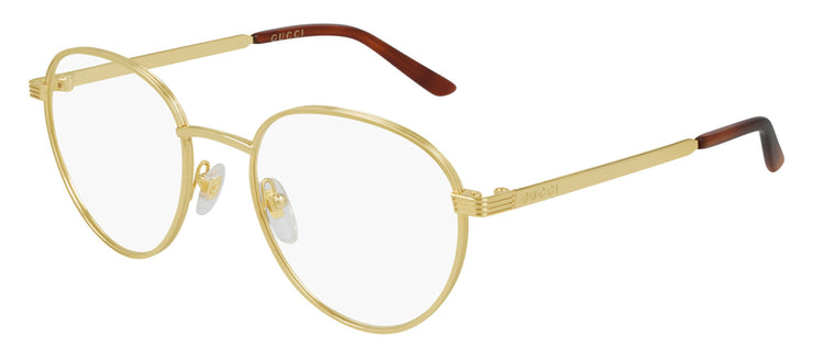 Gucci GG 0942O 002 Round Metal Gold Eyeglasses with Demo Lens