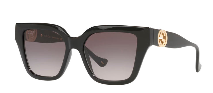Gucci GG 1023S 008 Cat-Eye Plastic Black Sunglasses with Grey Gradient Lens