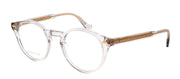 Gucci GG 1054O 002 Round Metal Gold Eyeglasses with Logo Stamped Demo Lenses
