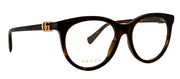 Gucci GG 1074O 005 Round Plastic Havana Eyeglasses with Logo Stamped Demo Lenses