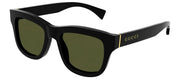 Gucci GG 1135S 001 Square Plastic Black Sunglasses with Green Polarized Lens