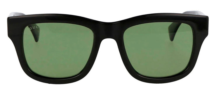 Gucci GG 1135S 001 Square Plastic Black Sunglasses with Green Polarized Lens