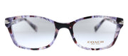 Coach HC 6065 5548 Rectangle Plastic Purple Tortoise Eyeglasses with Demo Lens