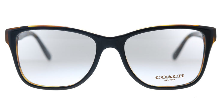 Coach HC 6129 5446 Rectangle Plastic Black Eyeglasses with Demo Lens