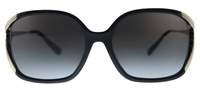 Coach L1116 HC 8280U 50028G Square Metal Black Sunglasses with Grey Gradient Lens