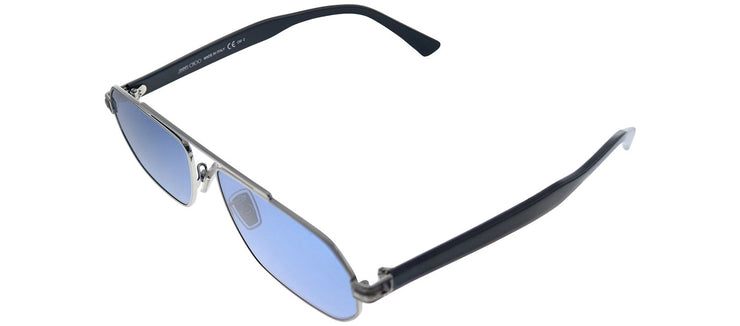Jimmy Choo JC VIGGO/S GUA KU Pilot Metal Silver Sunglasses with Blue Lens